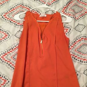 Lose orange gold blouse